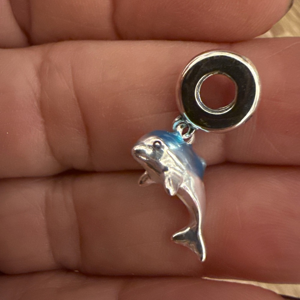 Silver Dolphin Charm For Bracelets - image 4
